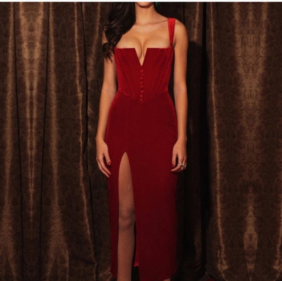 Adeirlina dresses small red velvet Valentine's day! NWT - Picture 7 of 10